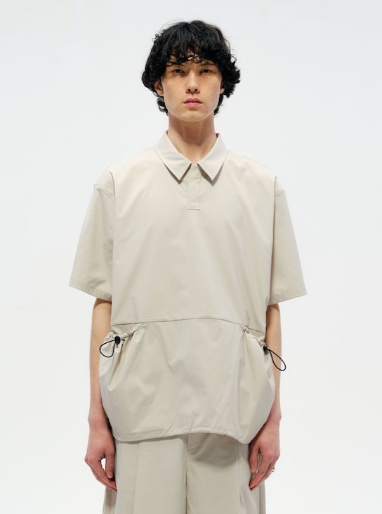 Drawstring Short-Sleeve Shirt