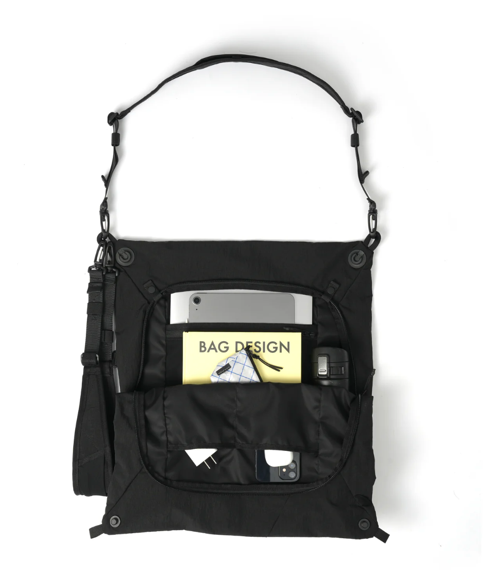 TE | 3-WAY MESSENGER BAG BLACK
