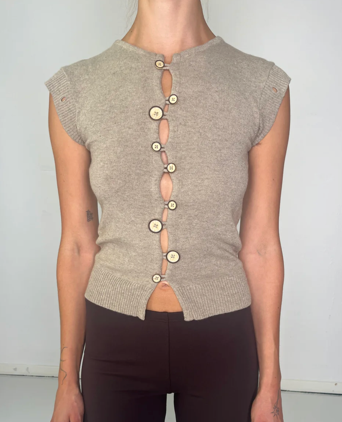 Caroline Cardigan Beige Melange