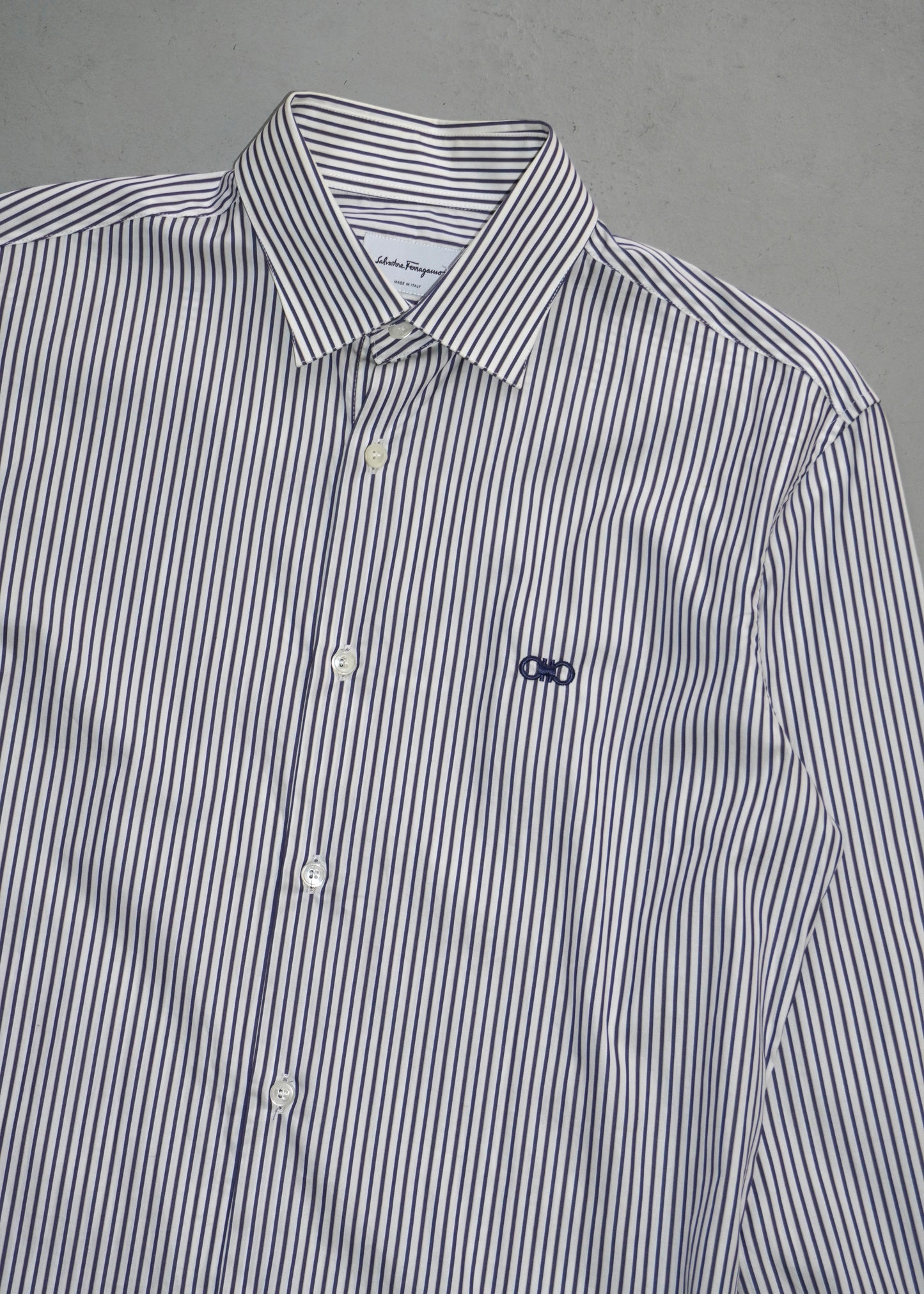 Salvatore Ferragamo Pinstripe Shirt (Velvetknife)