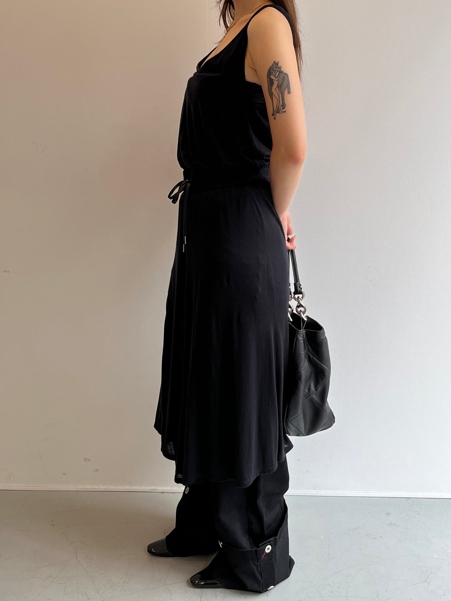 HELMUT LANG Tencel Drawstring One-Piece