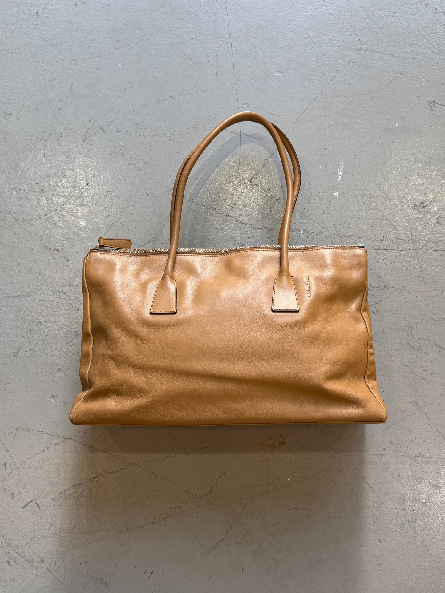 JIL SANDER brown leather bag