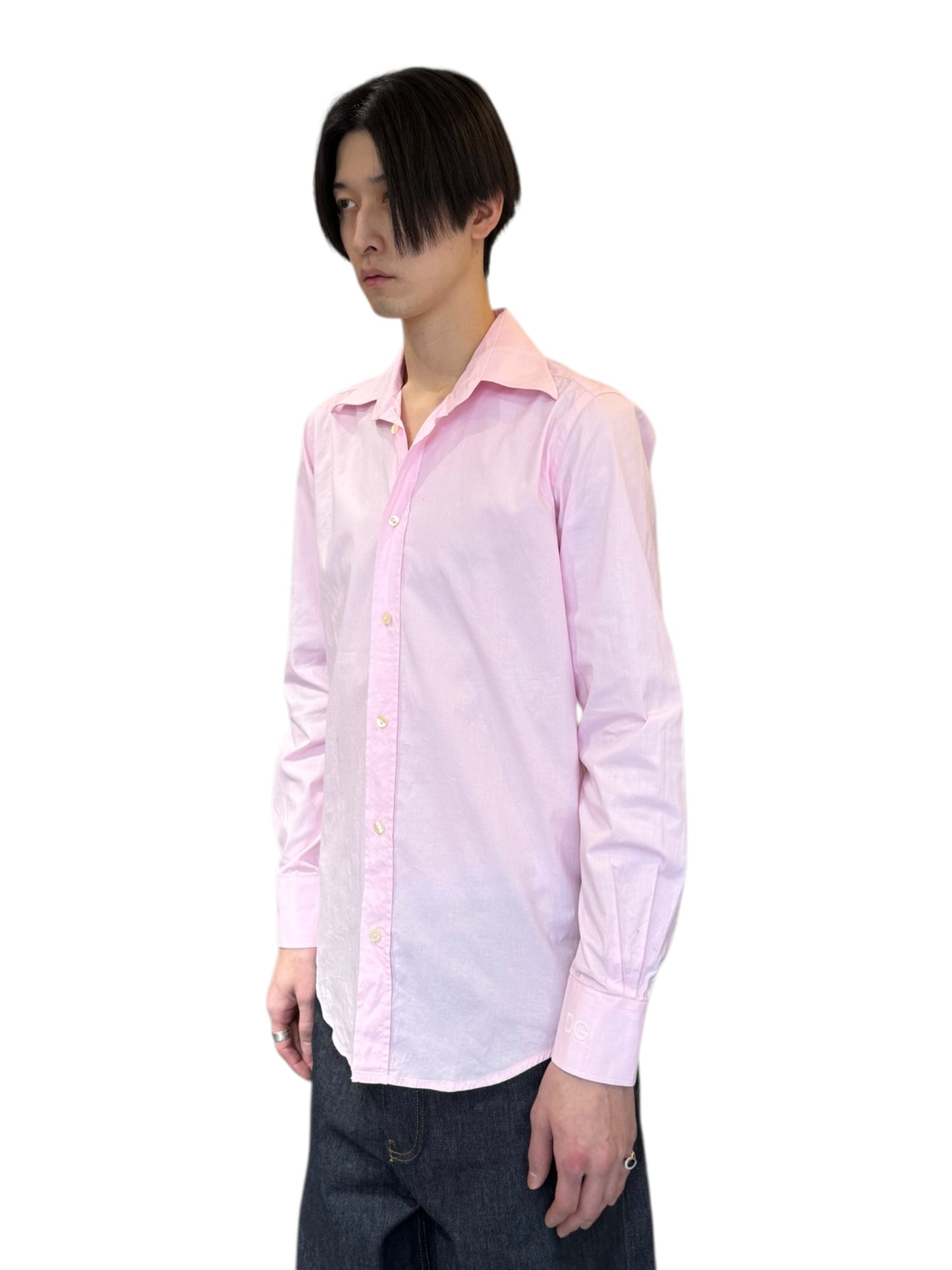 Dolce&Gabbana Long-Sleeved Shirt (Pink, Made in Italy)