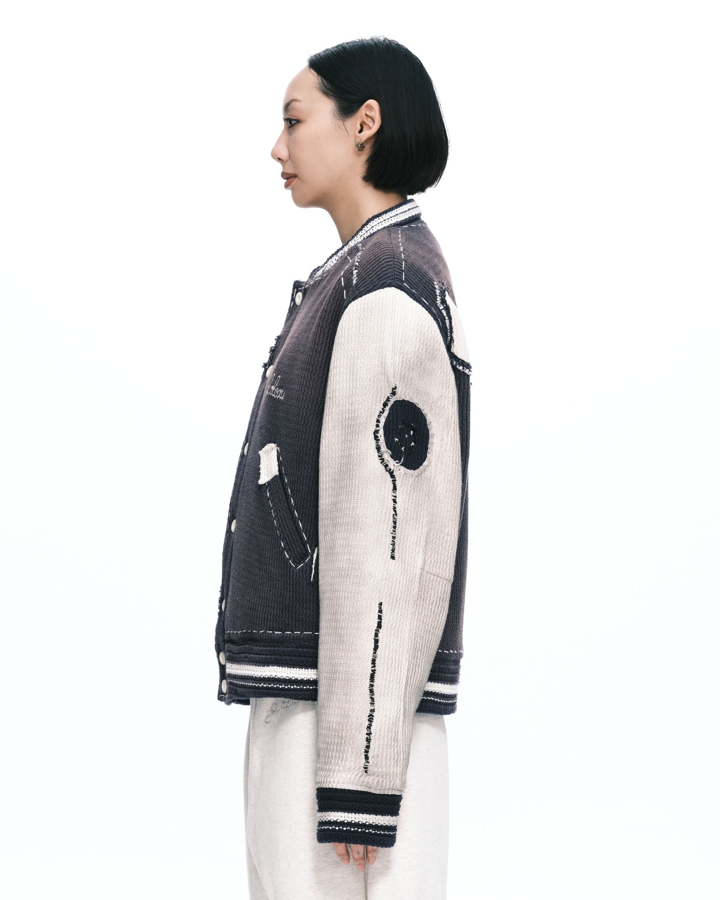Knitted stitch Varsity jkt