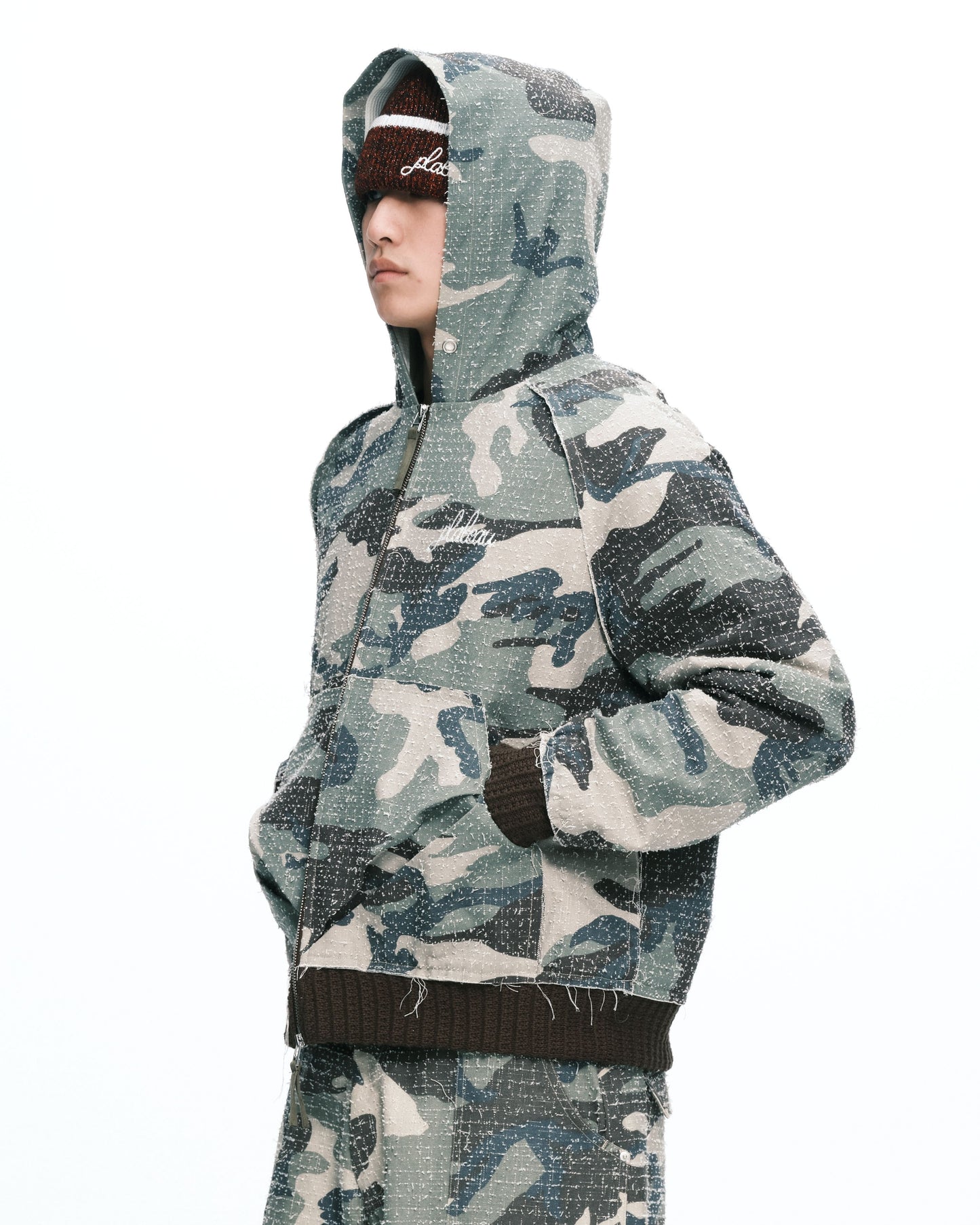 Camo zip-up Green camo