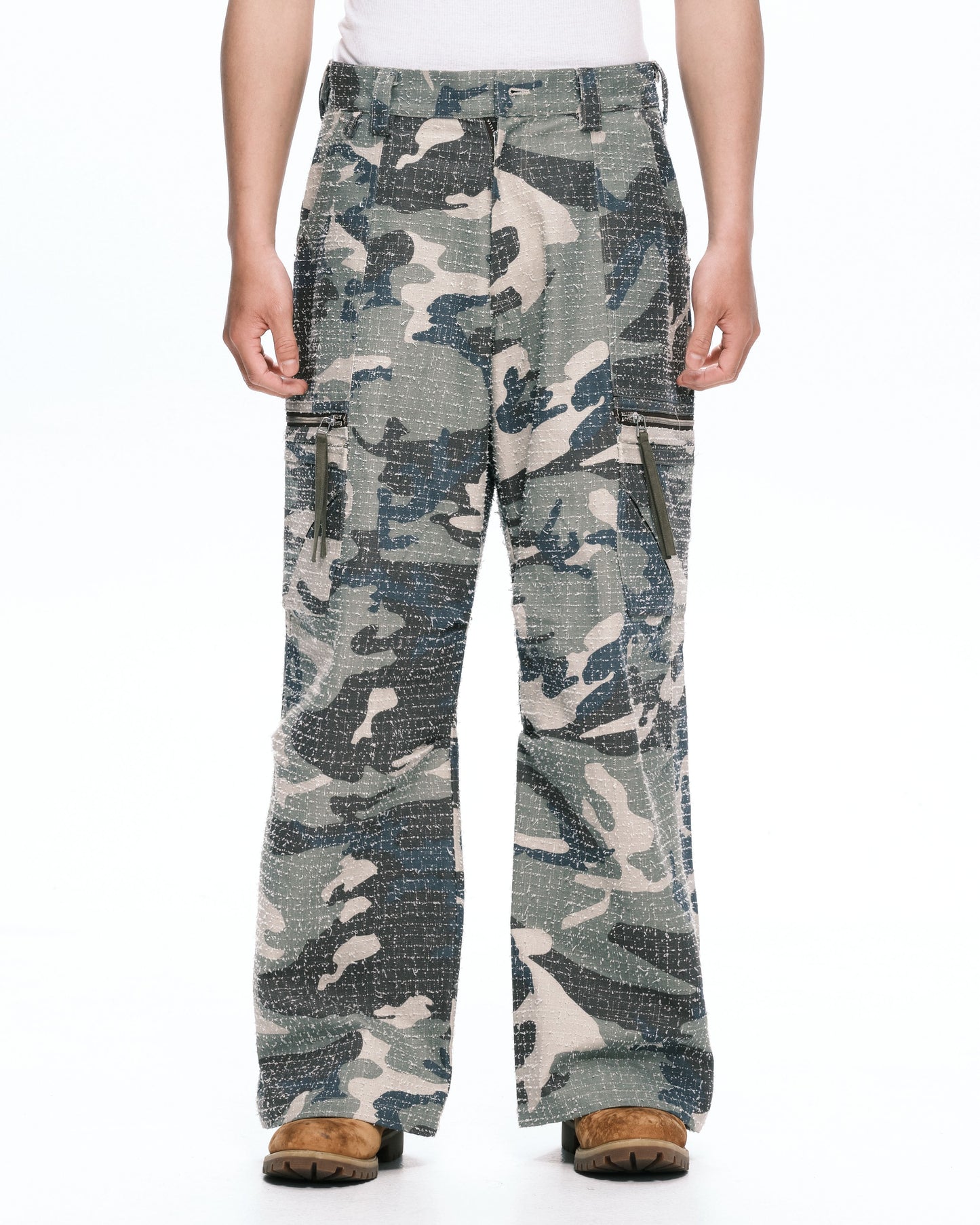 Camo tucked cargo Green camo