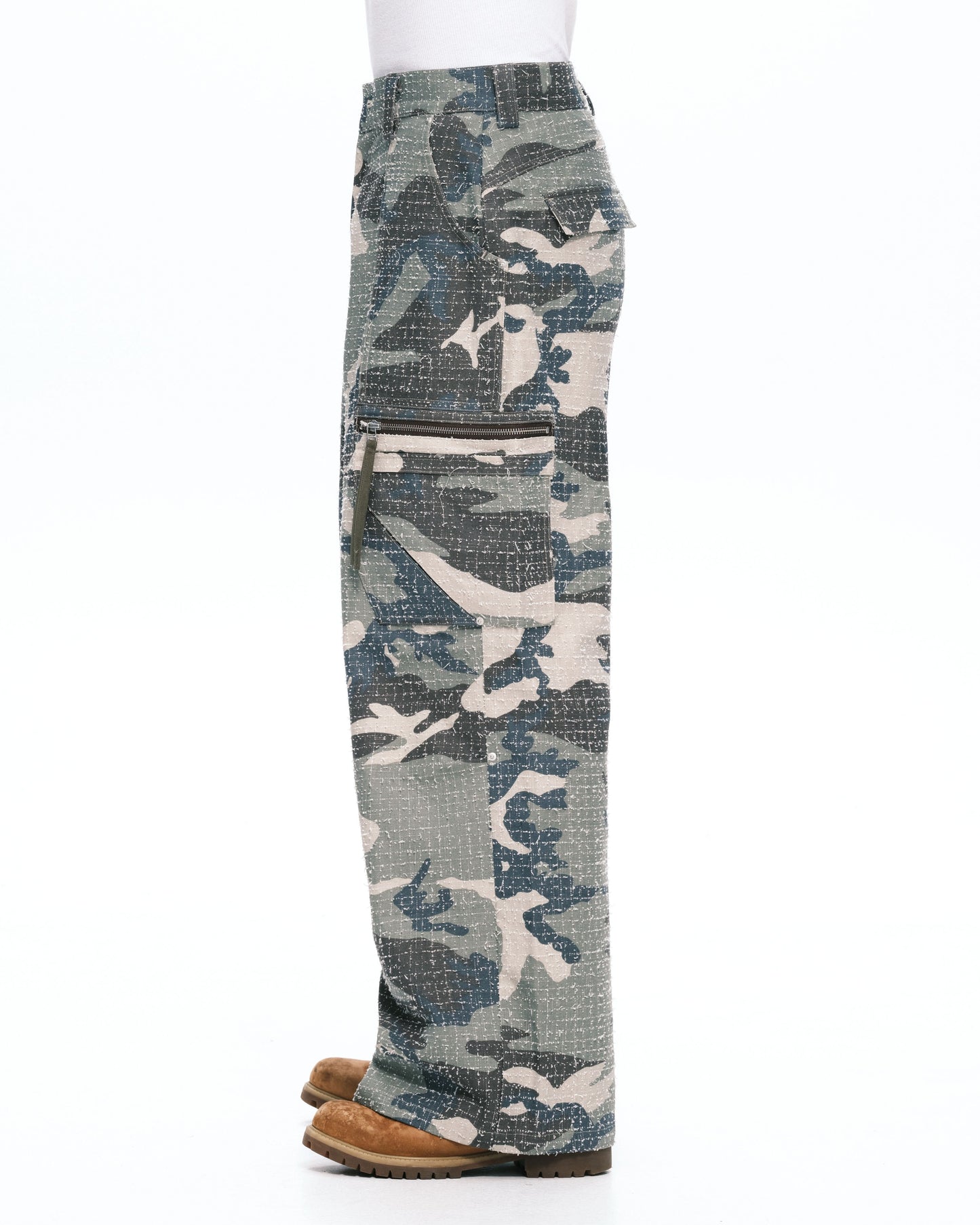 Camo tucked cargo Green camo
