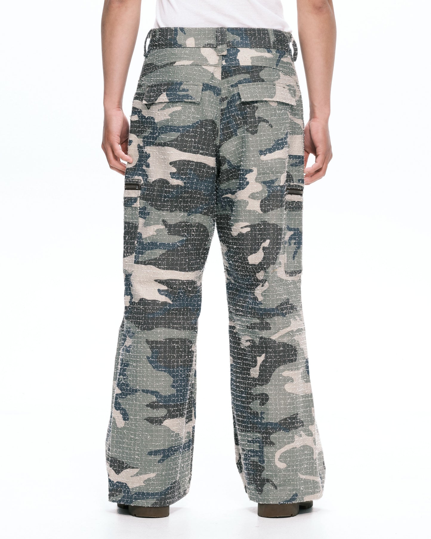 Camo tucked cargo Green camo