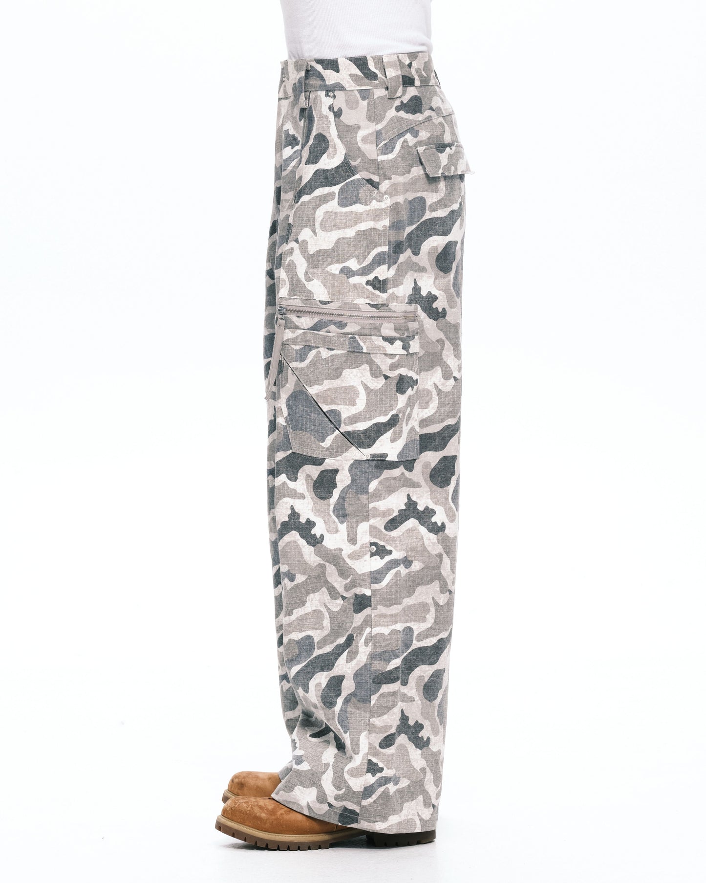Camo tucked cargo Grey camo
