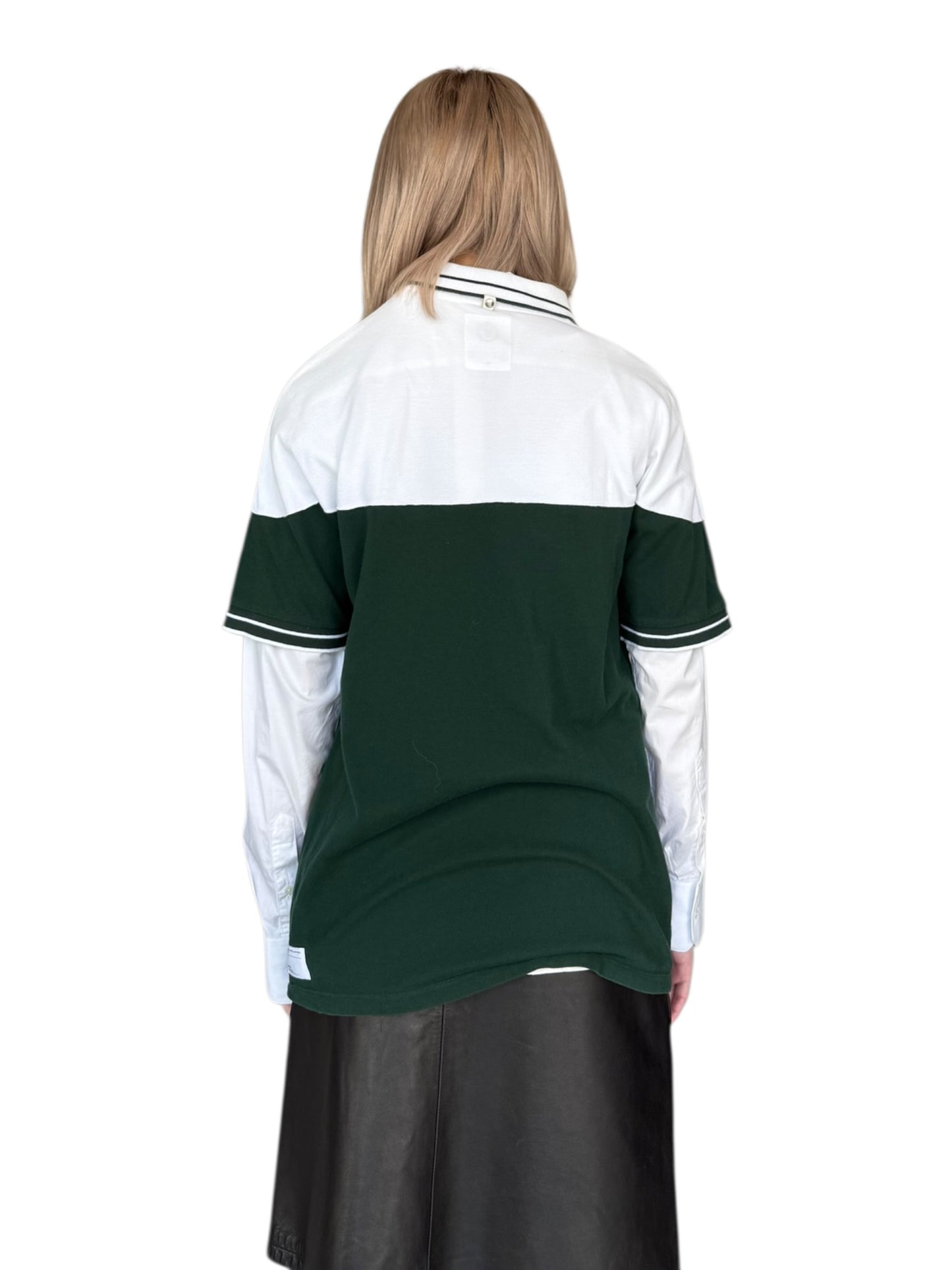 visvim two-tone polo shirt