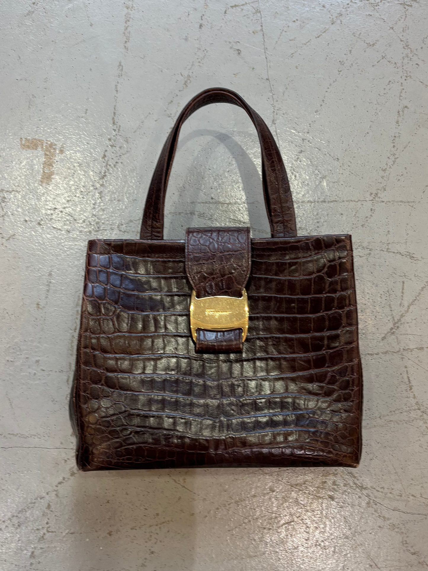 Ferragamo brown hand bag