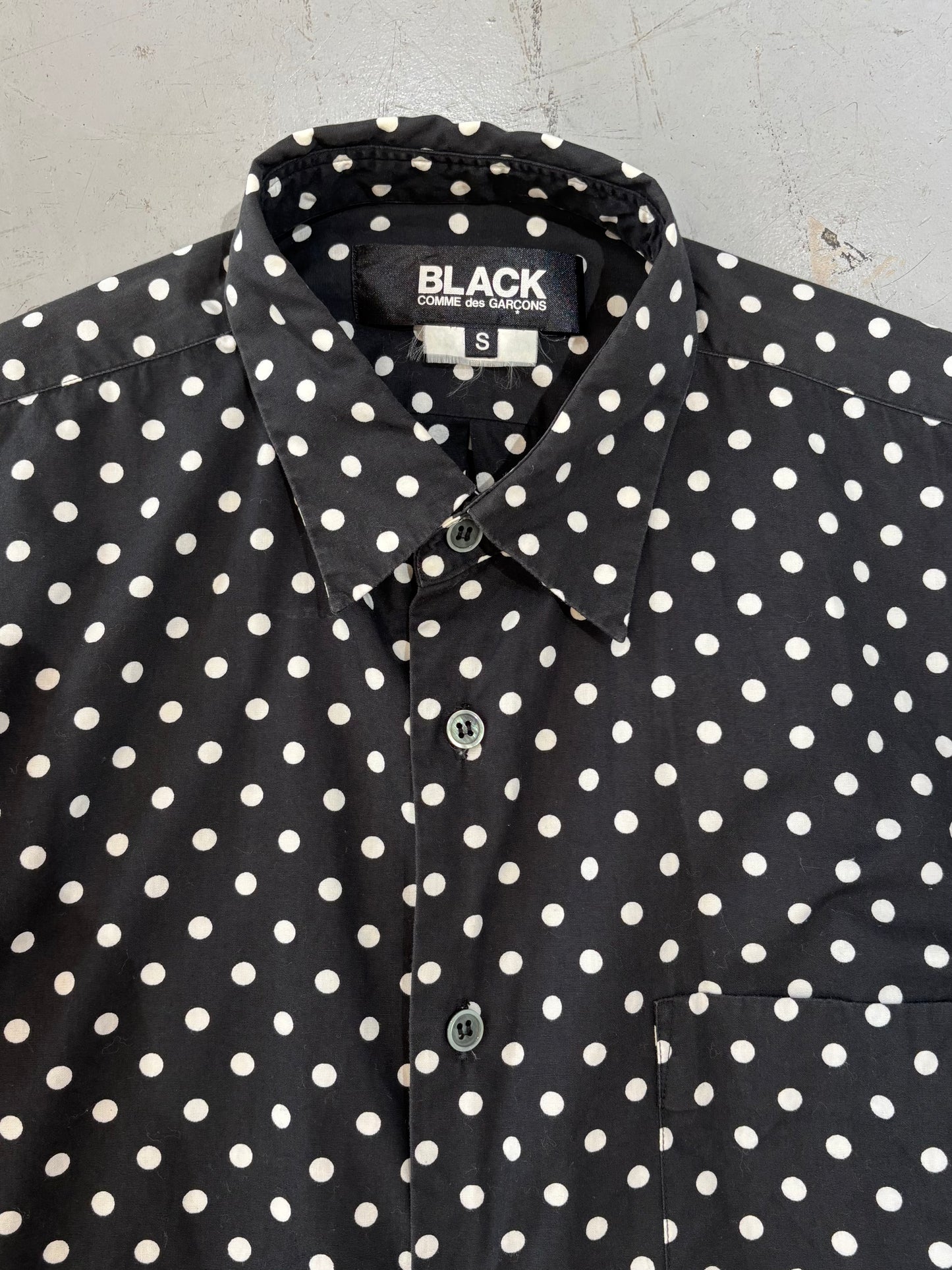 Black COMME des GARCONS Dot Shirt