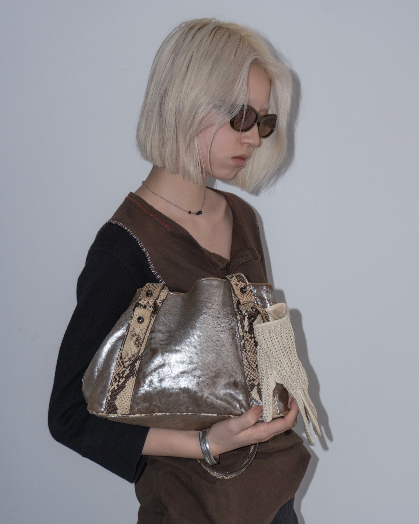 MIUMIU python hand bag