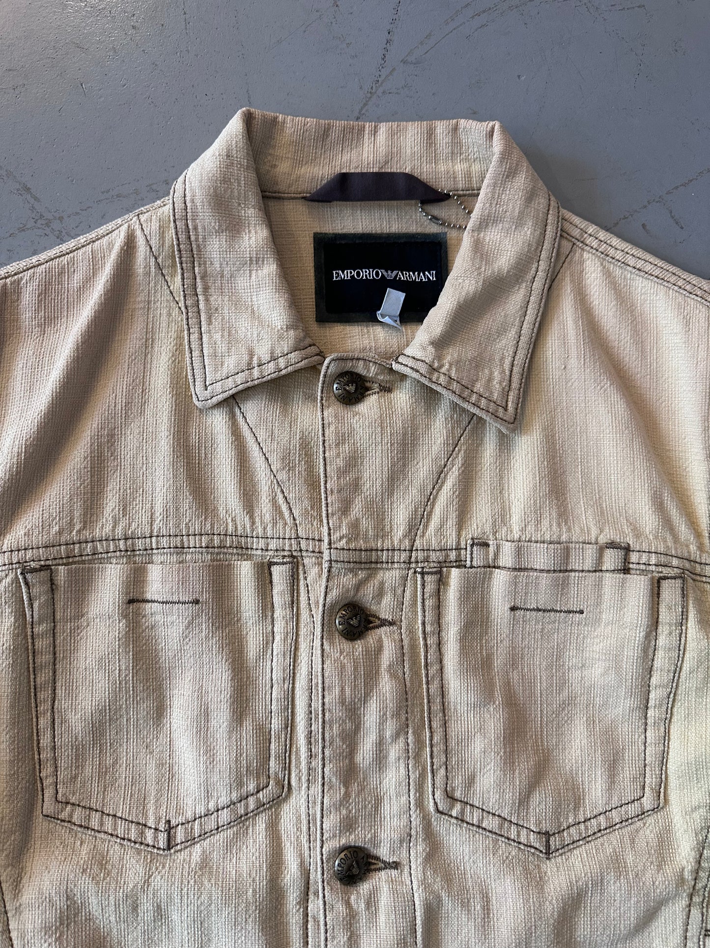 ENPORIO ARMANI Khaki Trucker Jacket