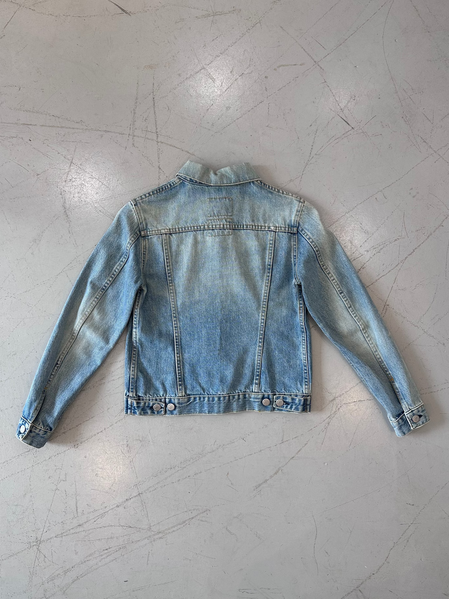HELMUT LANG Early 00s Washed Denim Trucker Jacket