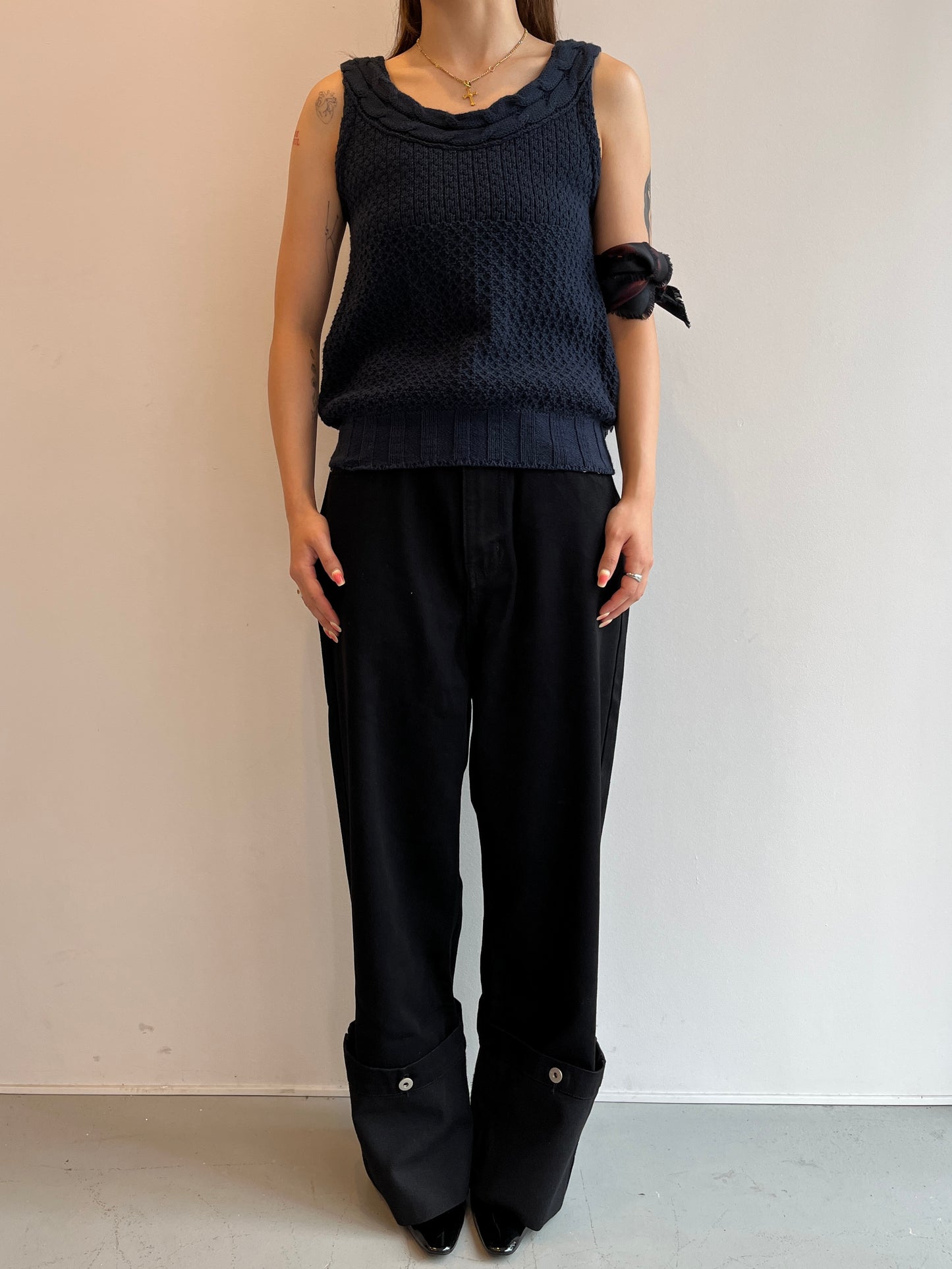 ISSEY MIYAKE Sleeveless Knit Top