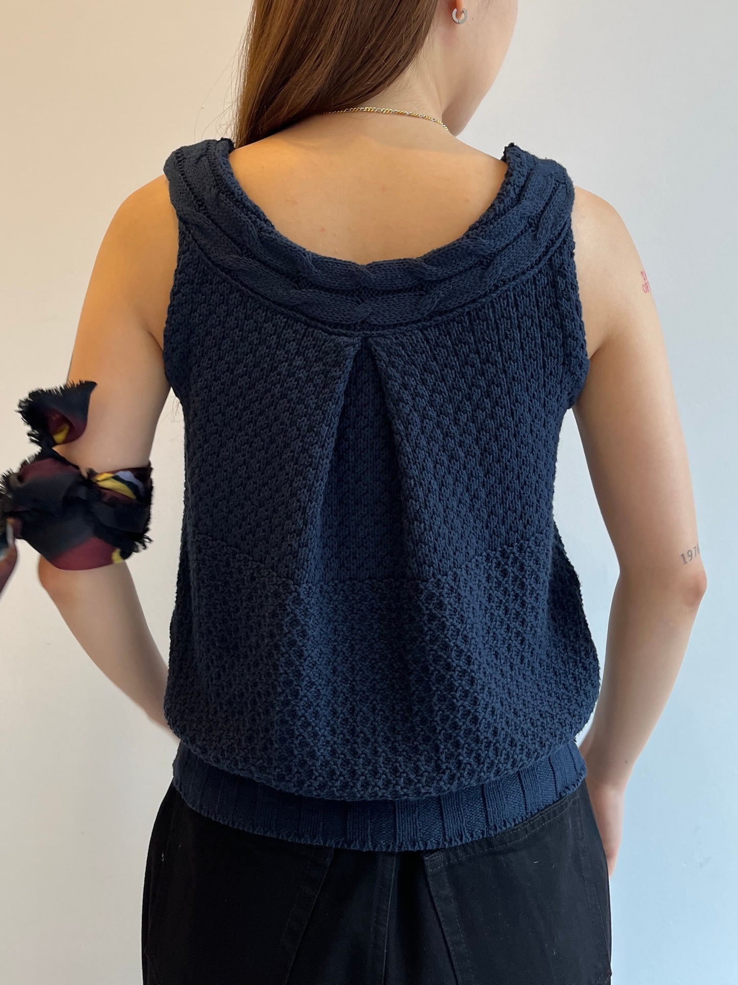 ISSEY MIYAKE Sleeveless Knit Top