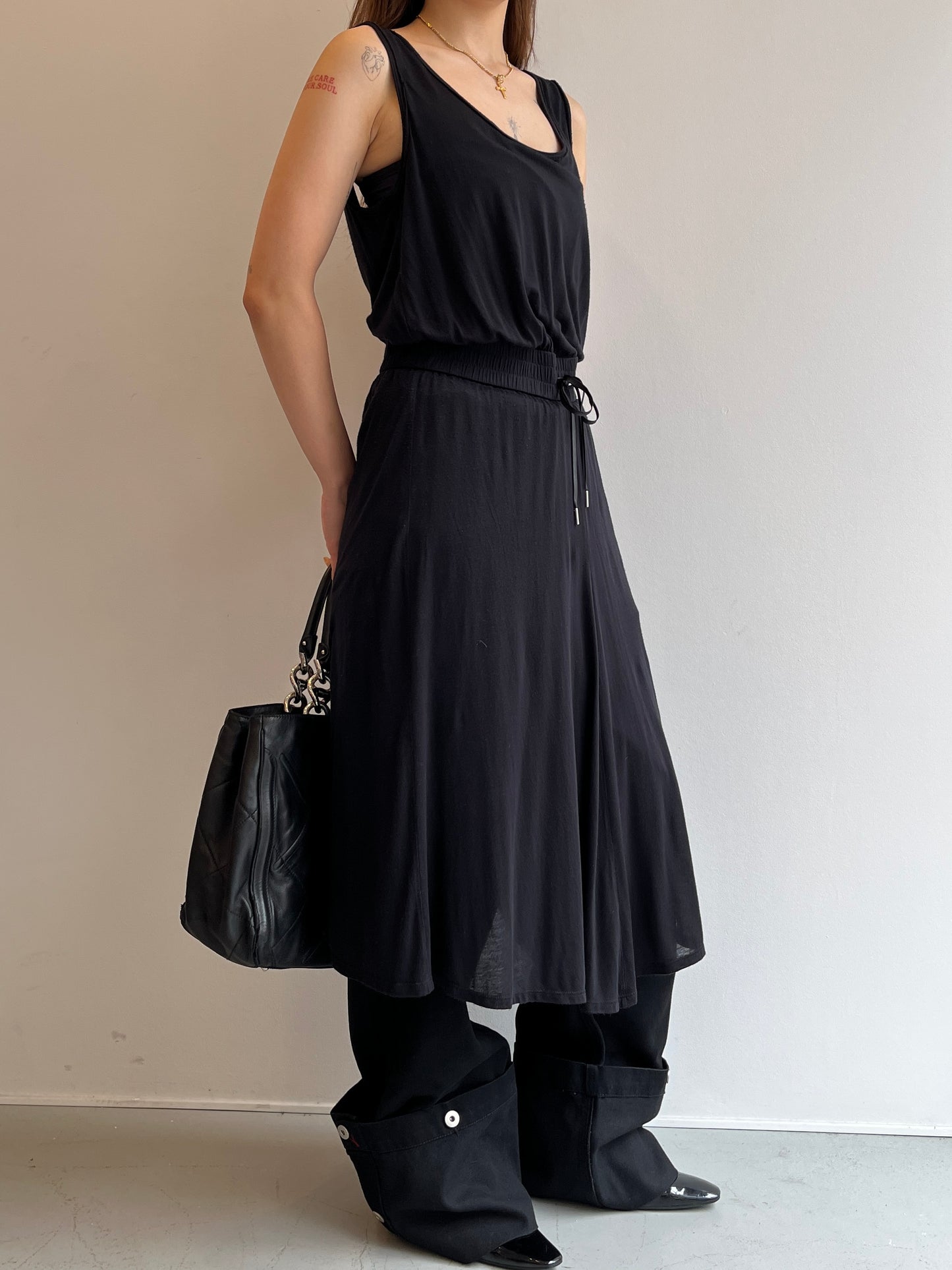 HELMUT LANG Tencel Drawstring One-Piece