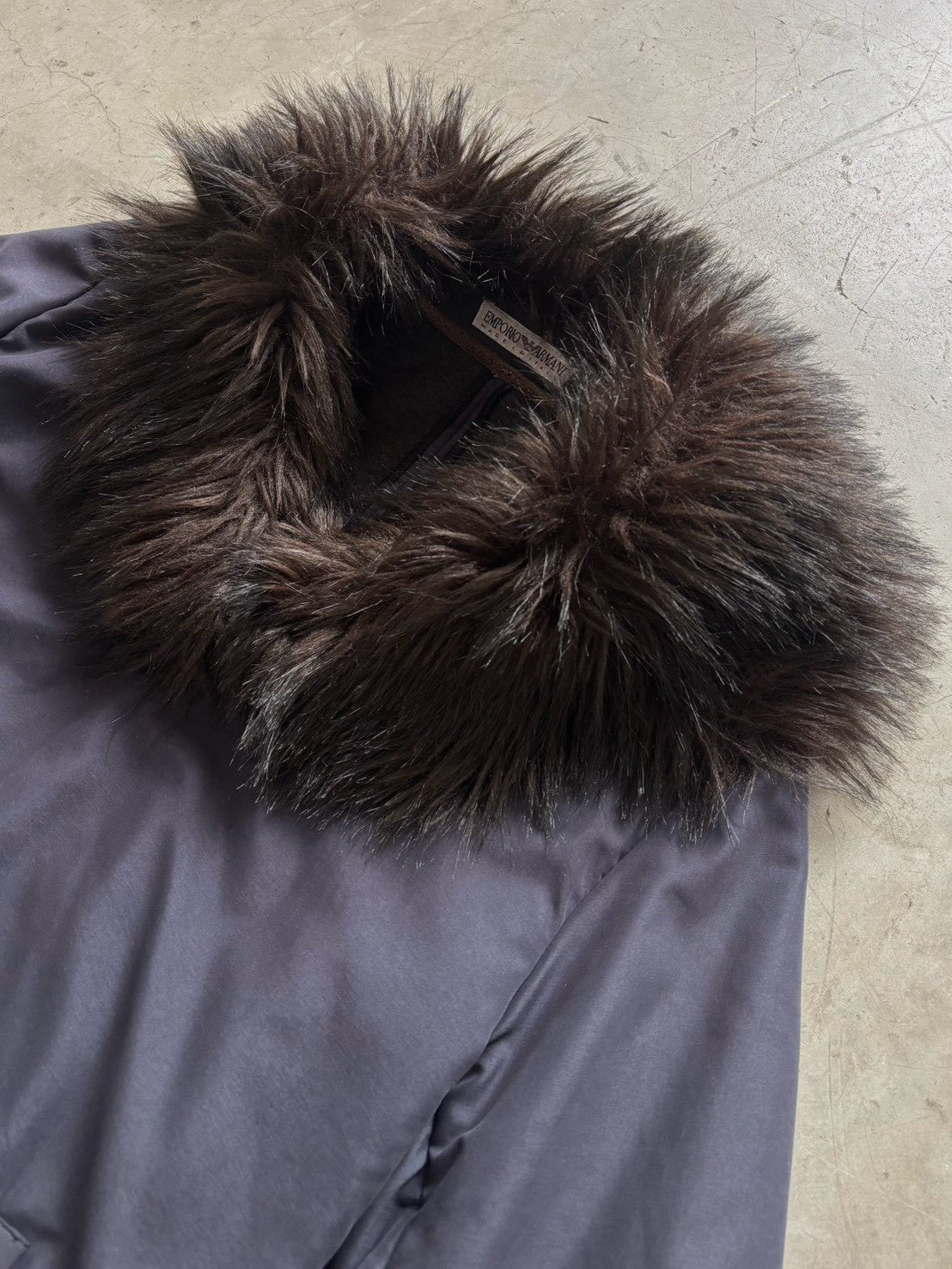 Emporio Armani Fur Nylon Coat