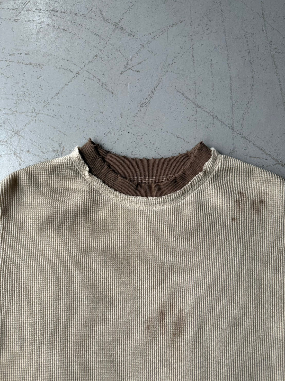 Vintage ringer waffle tee