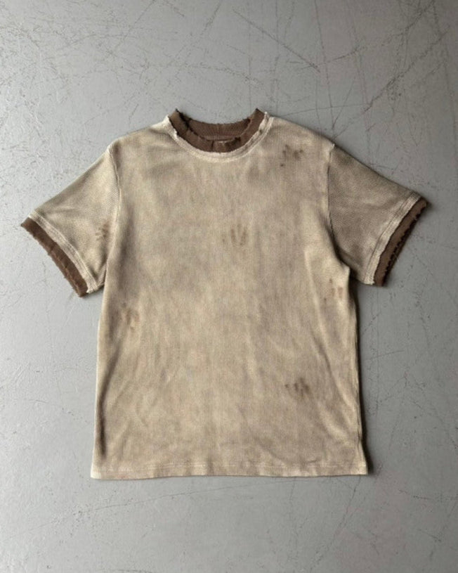 Vintage ringer waffle tee