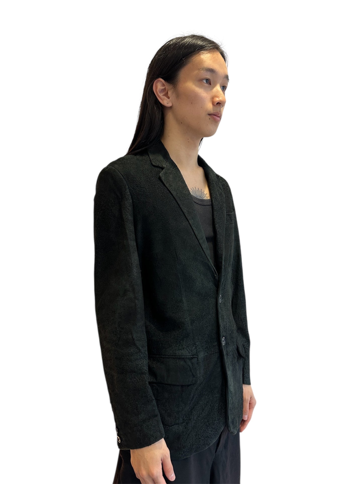 Yohji Yamamoto Pour Homme SS16 Slim Linen Blend Jacket