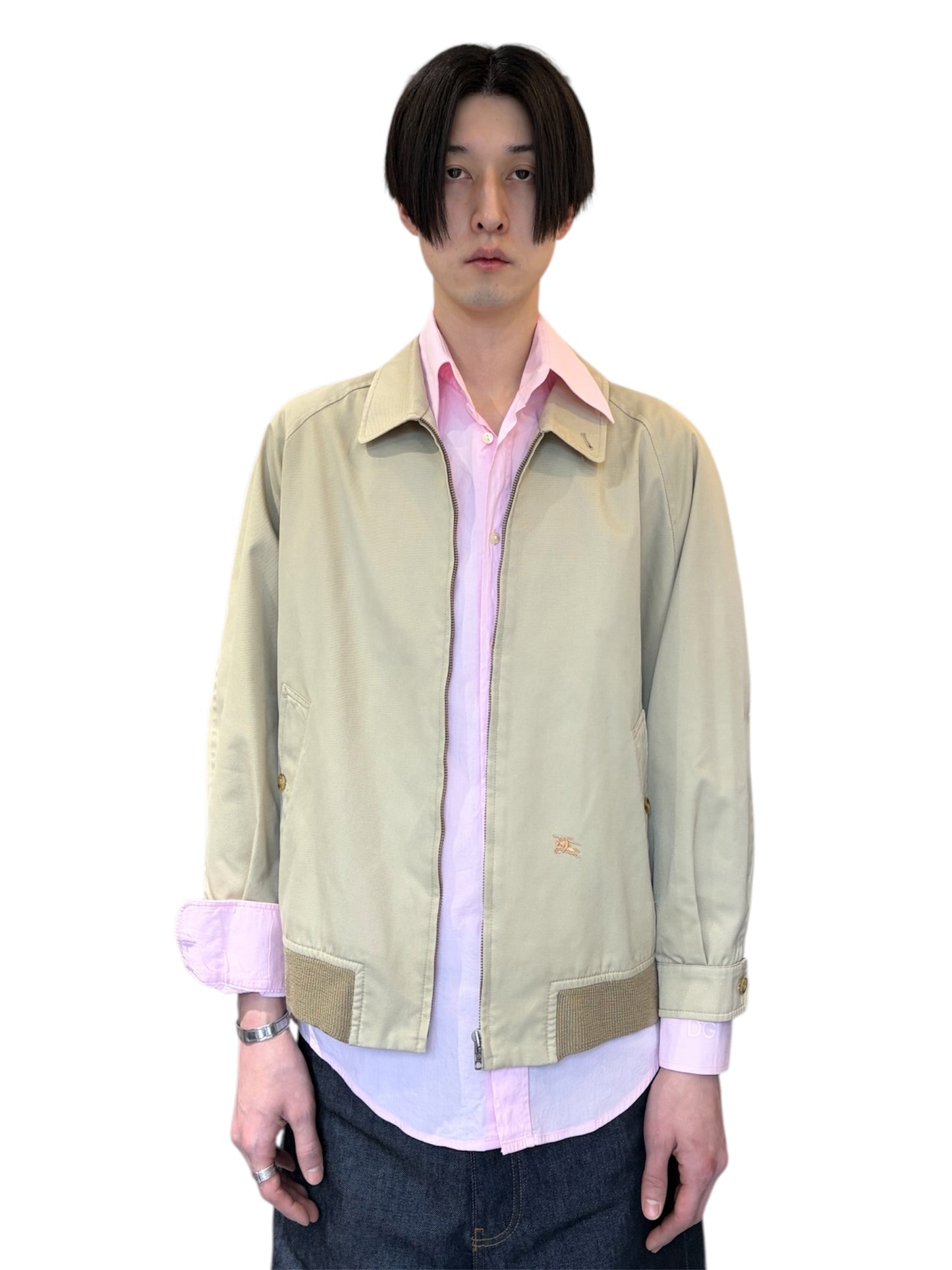 Burberry Vintage Harrington Jacket (Beige* Check)