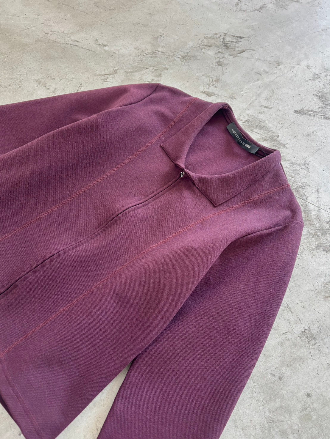 Mackintosh 0003 by Kiko Kostadinov Burgundy Jacket