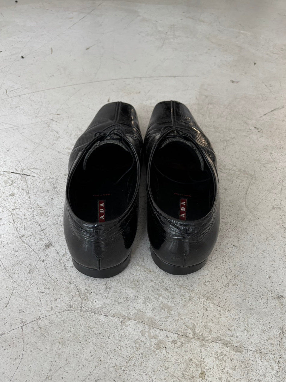 Prada Early 2000s Patent Leather Pointed Shoes