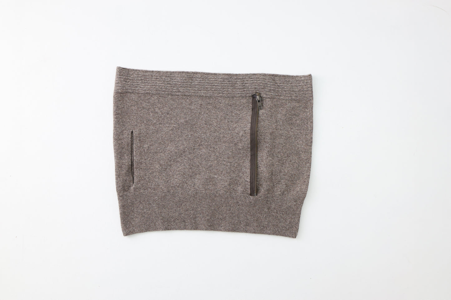 Zip knit tube