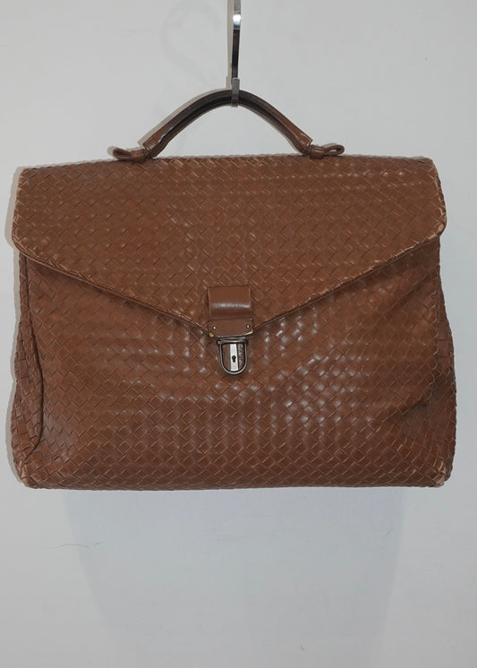Bottega Veneta Intrecciato Leather Office Bag