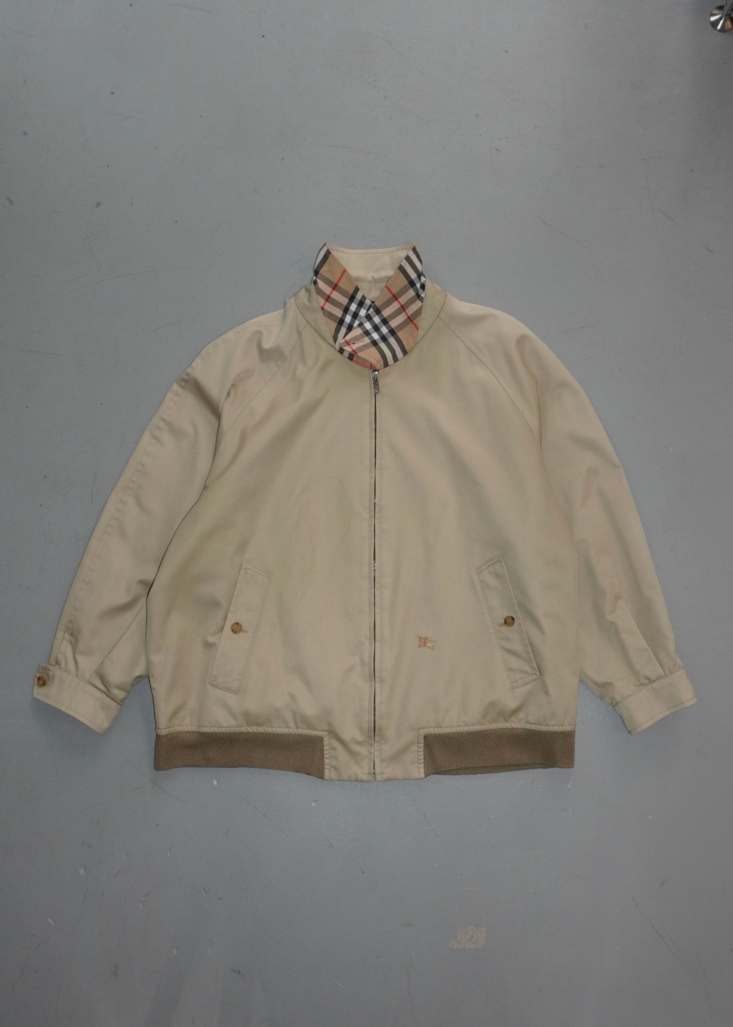 Burberry Vintage Harrington Jacket (Beige* Check)