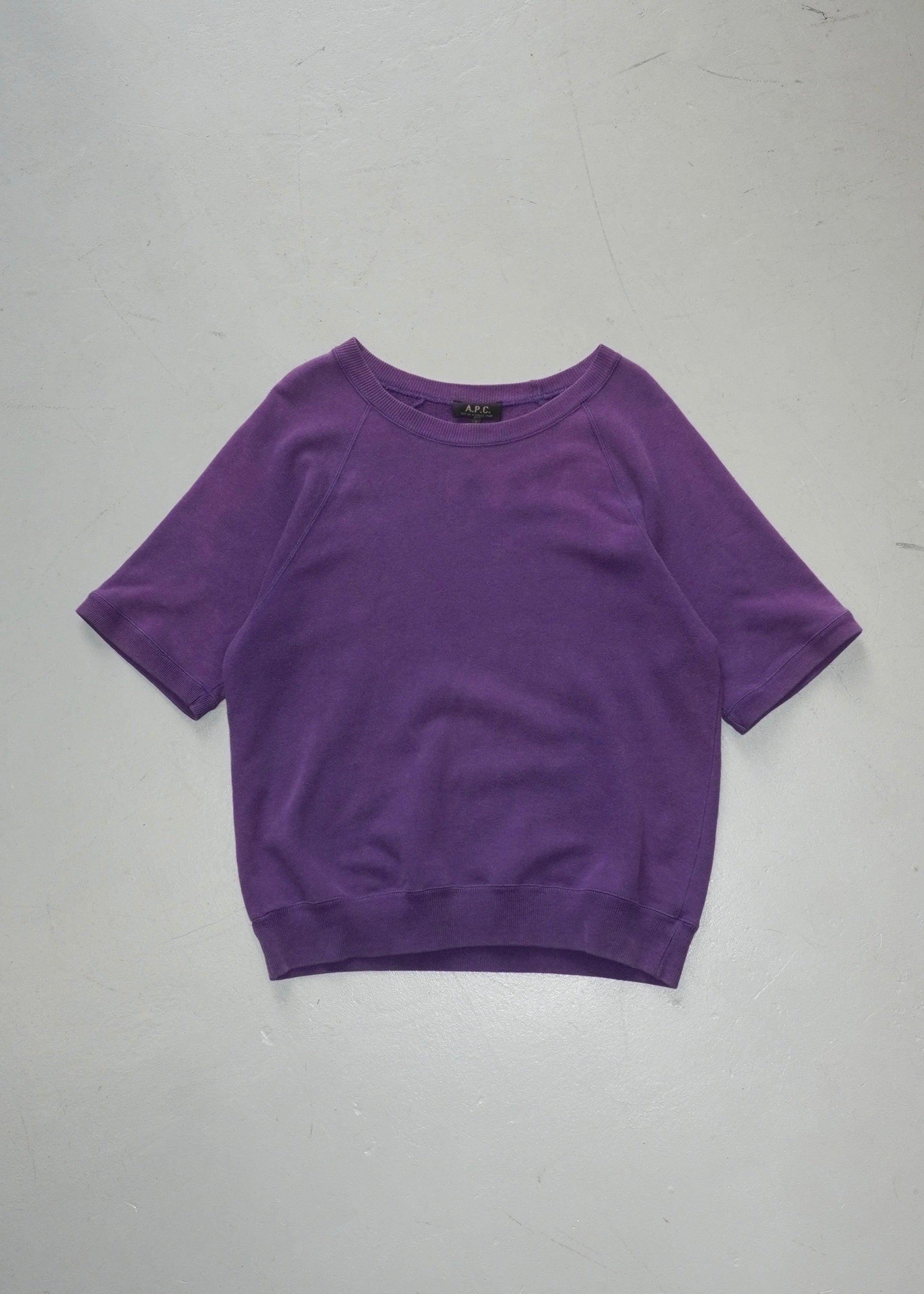 A.P.C. Vintage S/L Sweater — East by West期 (Purple, Made in