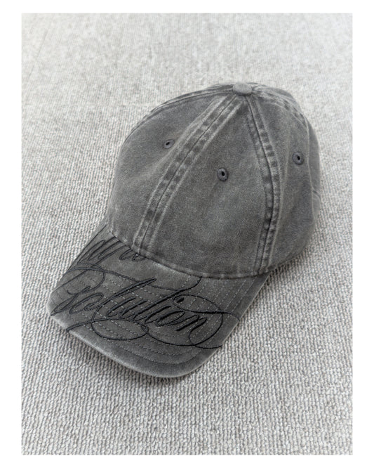 1ds Cursive Logo Cap (Grey Denim)