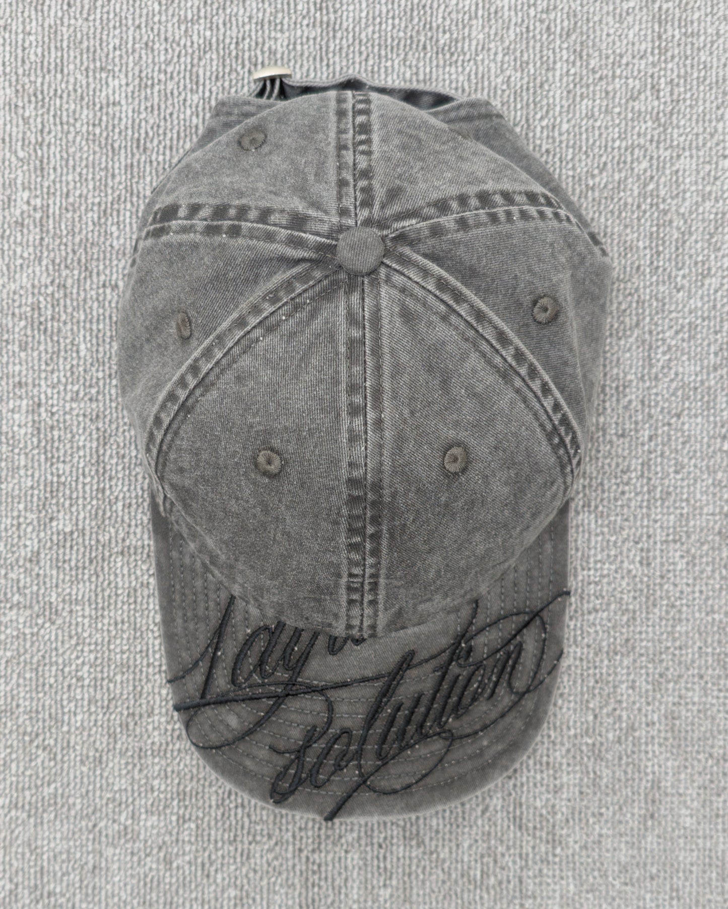 1ds Cursive Logo Cap (Grey Denim)