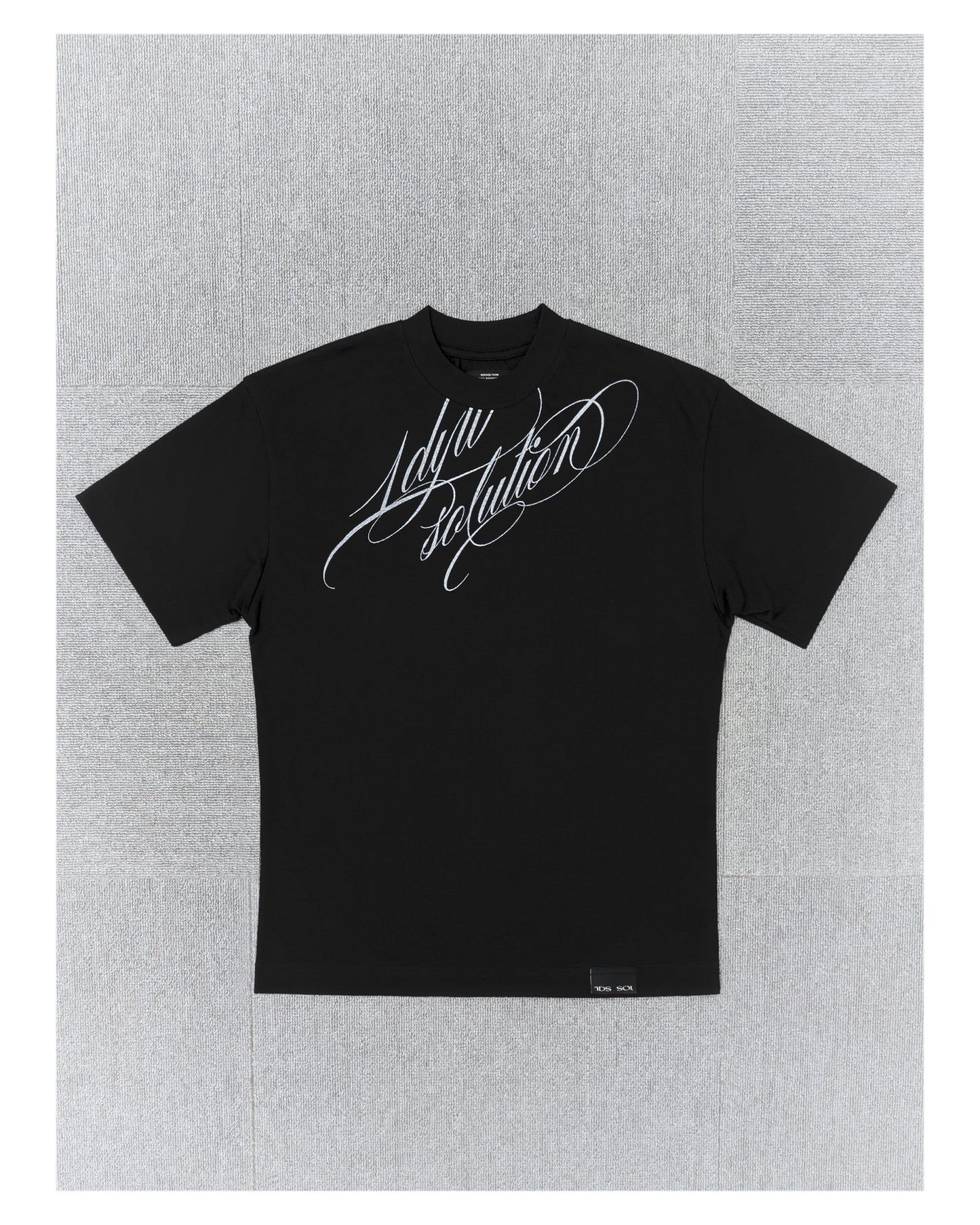 1ds Cursive Logo Slim Tee (Black)