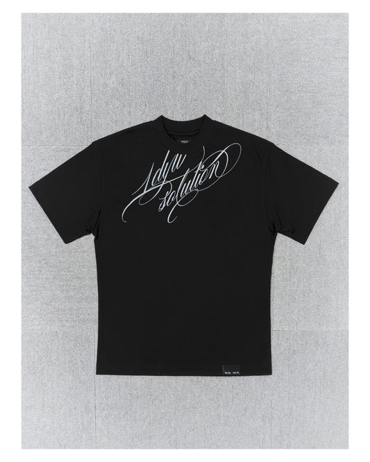 1ds Cursive Logo Slim Tee (Black)