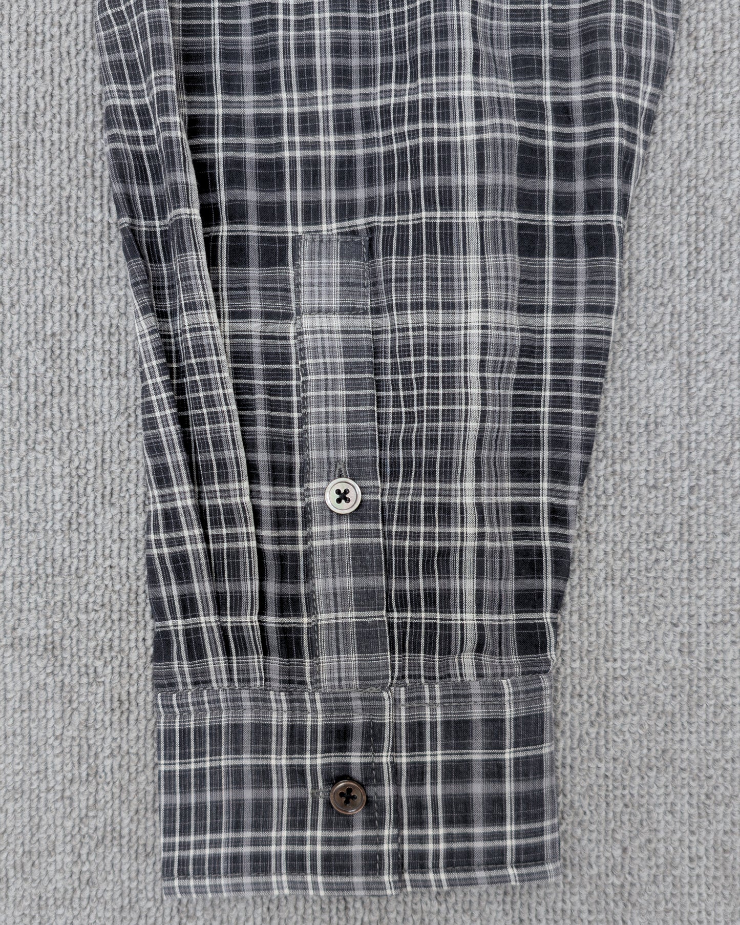 1ds Sheer-Check Boxy Shirt (Check)