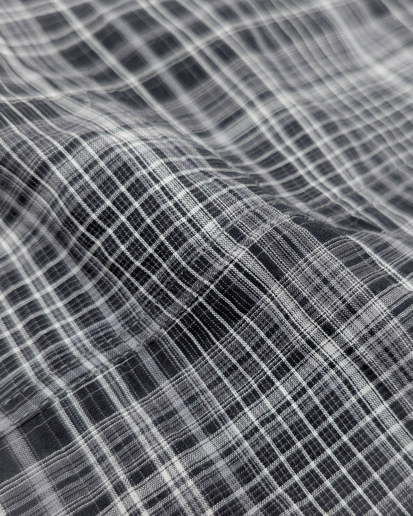 1ds Sheer-Check Boxy Shirt (Check)