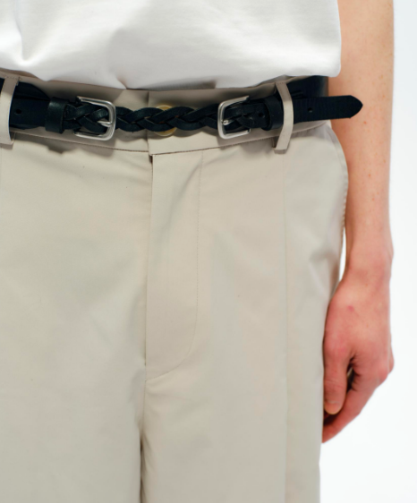 EmbroideredTooledDouble-BuckleBraided Belt