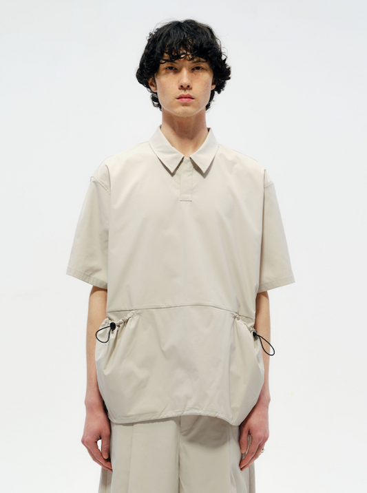 Drawstring Short-Sleeve Shirt