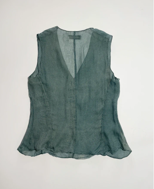 Yves Saint Laurent Tom Ford early 2000s Silk Top (velvet knife)