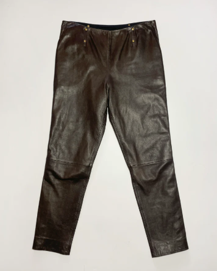 A.F. Vandevorst Spring 2014 Leather Trousers (velvetknife)