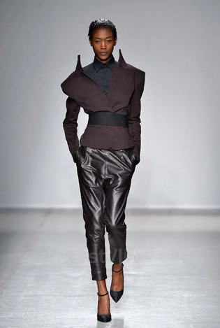 A.F. Vandevorst Spring 2014 Leather Trousers (velvetknife)