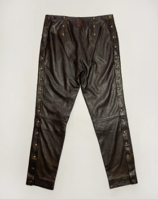 A.F. Vandevorst Spring 2014 Leather Trousers (velvetknife)