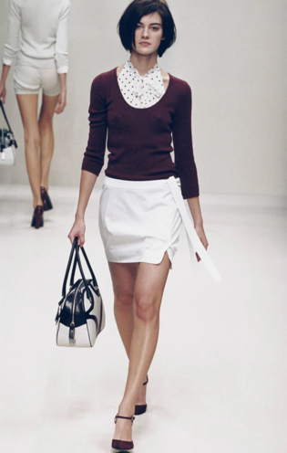 Prada Re- Edition Spring 2000 Polka Dots Ruffle Top (velvetknife)