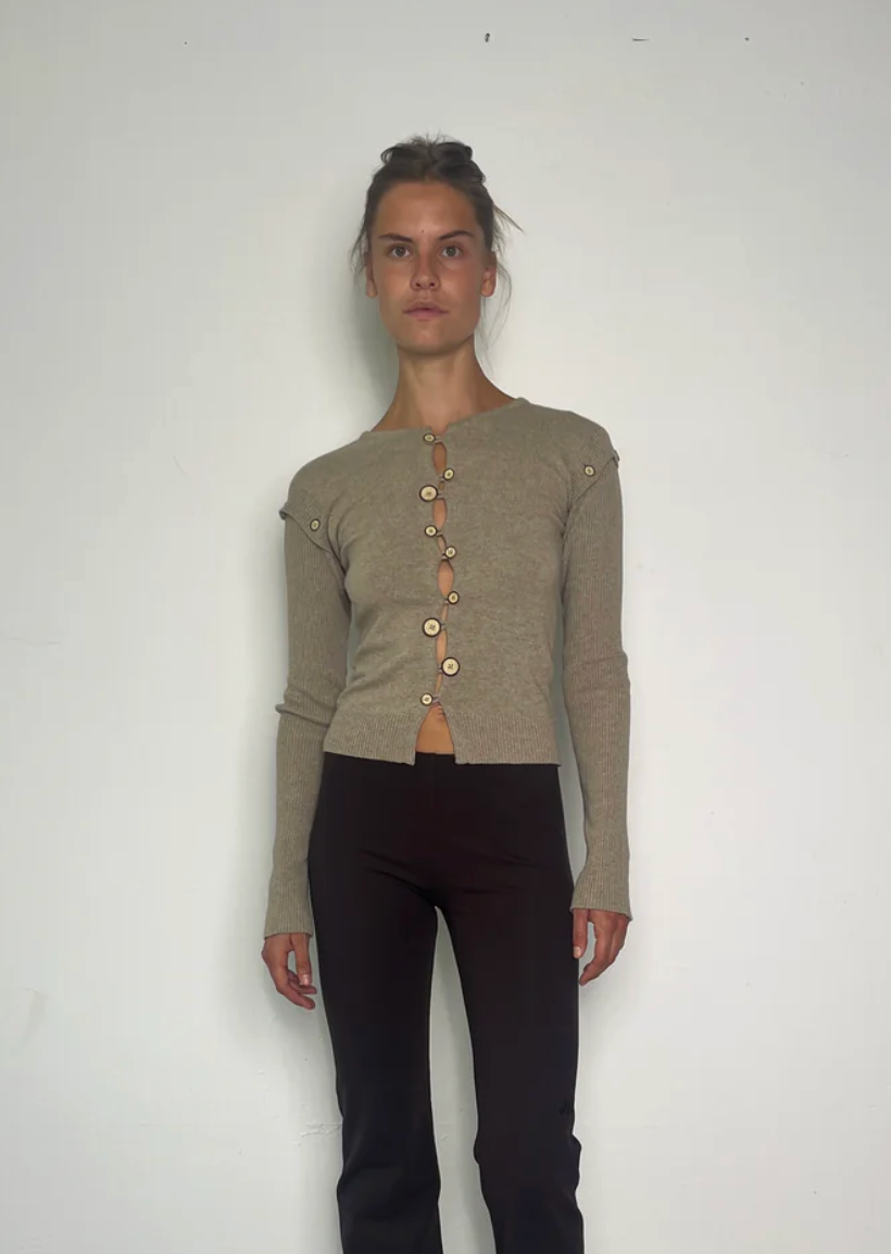 Caroline Cardigan Beige Melange