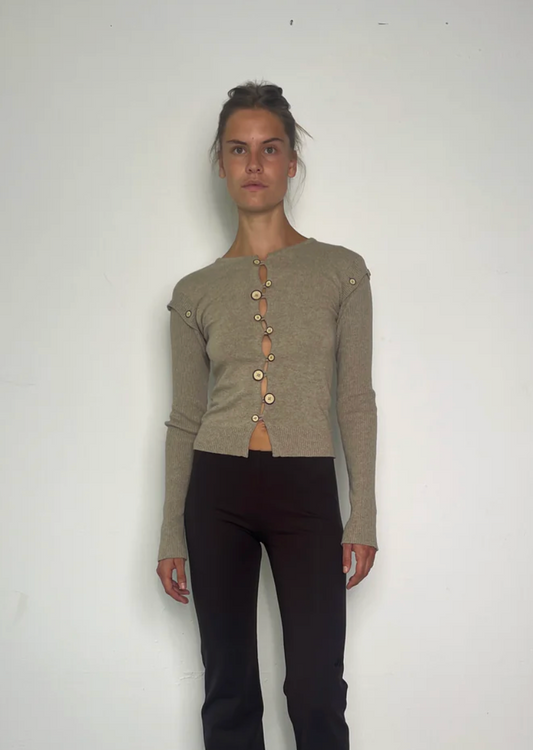 Caroline Cardigan Beige Melange
