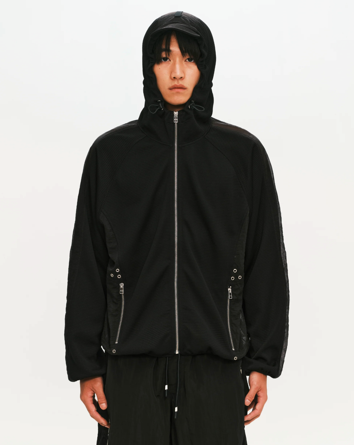 Waffle Runner Jacket Black