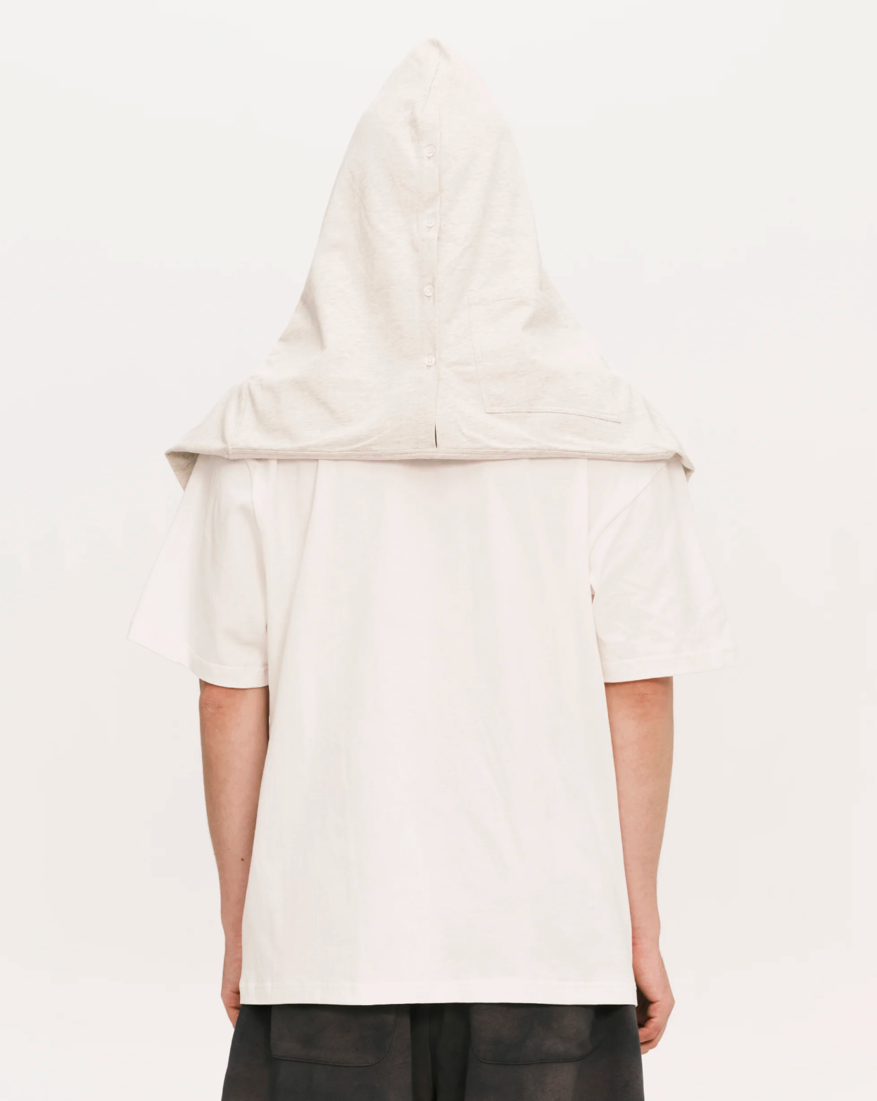 Hood Scarf Light grey